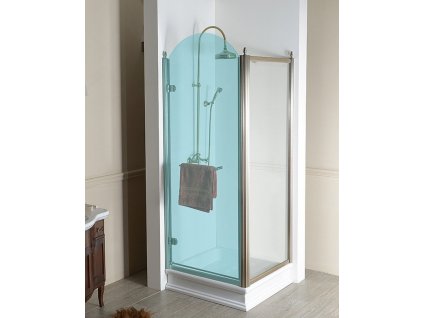 Gelco ANTIQUE ANTIQUE bočná stena 800mm, číre sklo, bronz, svetlý odtieň GQ5680CL