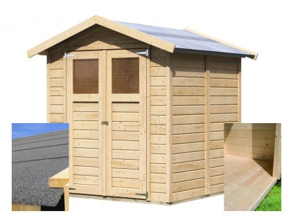 drevený domček KARIBU DAHME 3 (14437) SET LG2076 LG2076