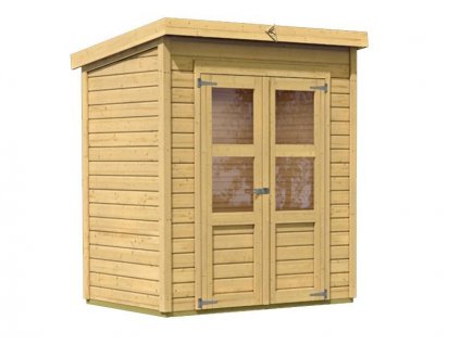 drevený domček KARIBU MERSEBURG 2 (68150) natur LG1728 LG1728