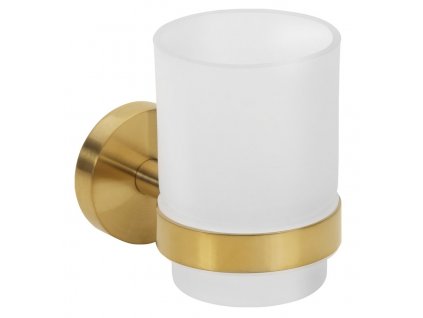 Sapho X-ROUND GOLD pohár závesný, mliečne sklo, zlato mat XR903GB