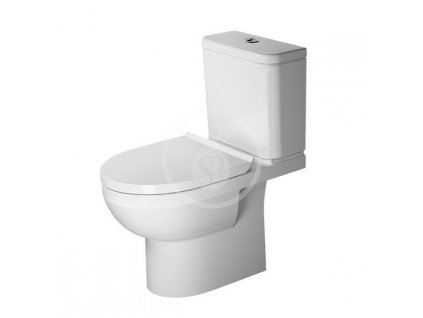 Duravit DuraStyle Basic - WC kombi misa, zadný odpad, Rimless, s HygieneGlaze, alpská biela 2183092000