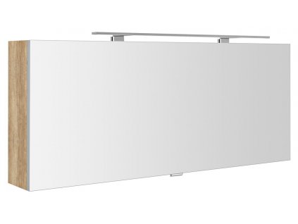 Sapho CLOE galérka s LED osvetlením 120x50x18cm, dub Alabama CE120-0022