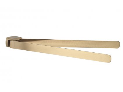 Gedy PIRENEI dvojitý držiak uterákov otočný 350mm, zlatá matná PI2388