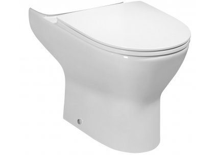 Bruckner DARIO RIMLESS WC misa pre kombi, spodný/zadný odpad, biela 201.401.4