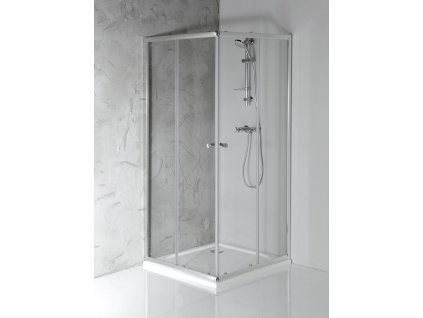 Aqualine AGGA štvorcová sprchová zástena 800x800mm, číre sklo HLF808Y