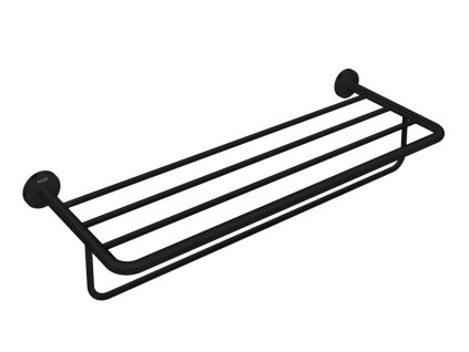 Axor Universal Circular Držiak uteráka s poličkou, dĺžka 60 cm, matná čierna 42843670-AX