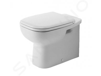 Duravit D-Code Stojace WC, zadný odpad, s HygieneGlaze, biela 21150920002