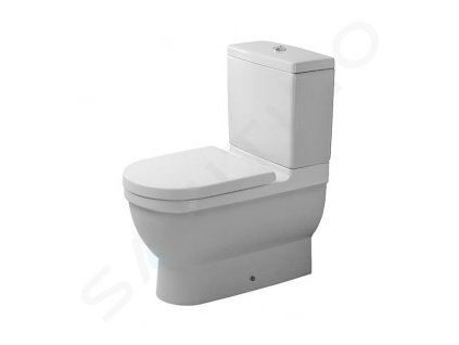 Duravit Starck 3 WC kombi misa, Vario odpad, s HygieneGlaze, alpská biela 0128092000