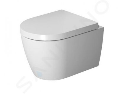 Duravit ME by Starck Závesné WC Compact, Rimless, s HygieneGlaze, biela/matná biela 2530099000