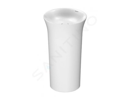 Duravit White Tulip Voľne stojace umývadlo, 500x500x900 mm, bez otvoru na batériu, biela 2702500070