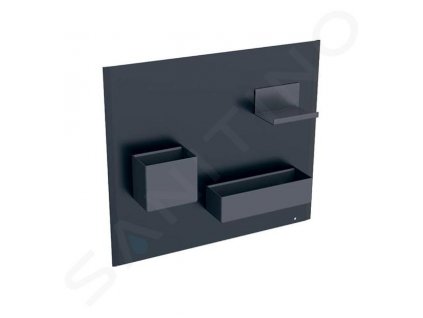 Geberit Príslušenstvo Magnetická tabuľa s priehradkami, 449x388 mm, matná čierna/matná láva 500.649.16.1