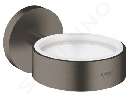 Grohe Essentials Držiak pohára/mydlovničky, kefovaný tmavý grafit 40369AL1-GR
