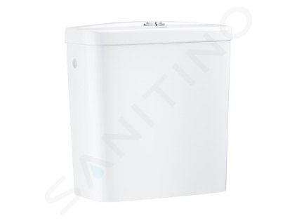 Grohe Bau Ceramic Splachovacia nádrž k WC kombi, 343x153 mm, bočný prívod vody, alpská biela 39437000-GR