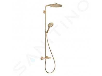 Hansgrohe Raindance Select S Sprchový set Showerpipe s termostatom, 3 prúdy, kefovaný bronz 27633140-HG
