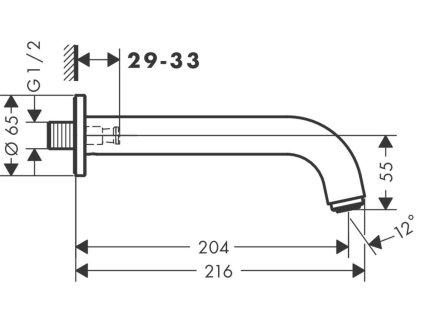 Hansgrohe Vernis Shape Vaňový vpust, chróm 71460000-HG