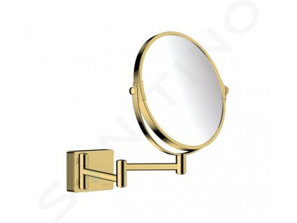 Hansgrohe AddStoris Kozmetické nástenné zrkadlo, leštený vzhľad zlata 41791990-HG