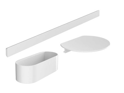 Hansgrohe WallStoris Set kúpeľňových doplnkov, matná biela 27966700-HG