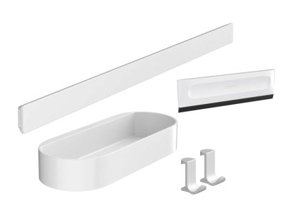 Hansgrohe WallStoris Set kúpeľňových doplnkov, matná biela 27967700-HG
