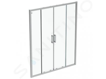 Ideal Standard Connect 2 Posuvné sprchové dvere, štvordielne, 1600 mm, silver bright/číre sklo K9282EO