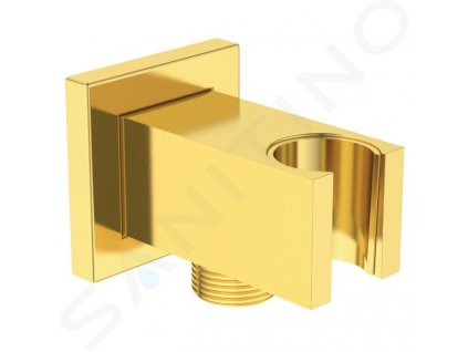 Ideal Standard Idealrain Atelier Nástenné kolienko s držiakom, Brushed Gold BC771A2