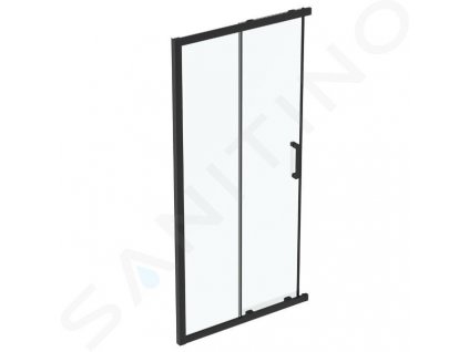 Ideal Standard Connect 2 Posuvné sprchové dvere, dvojdielne, 1000 mm, čierna/číre sklo K9262V3