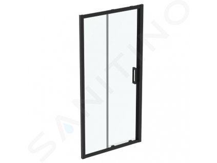 Ideal Standard Connect 2 Posuvné sprchové dvere, dvojdielne, 1000 mm, čierna/číre sklo K9273V3