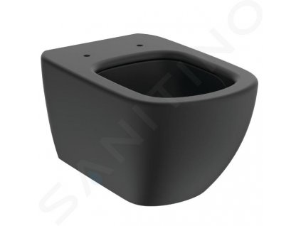 Ideal Standard Tesi Závesné WC, Aquablade, čierna T0079V3