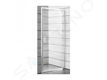 Jika Lyra plus Sprchové dvere pivotové Ľ/P, 800x1900, biela/transparentné sklo H2543810006681