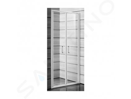 Jika Lyra plus Sprchové dvere dvojkrídlové, 900x1900 mm, biela/sklo transparentné H2563820006681