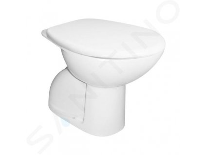 Jika Zeta Plus Stojace WC, zvislý odpad, Dual Flush, biela H8227470000001