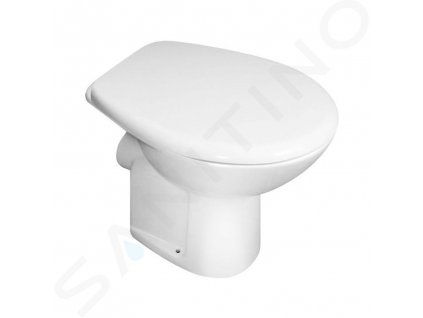 Jika Zeta Plus Stojace WC, vodorovný odpad, DualFlush, biela H8227460000001