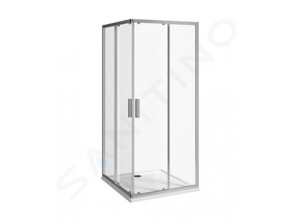 Jika Nion Sprchový kút 800x800 mm, Jika perla Glass, strieborná/transparentné sklo H2512N10026681