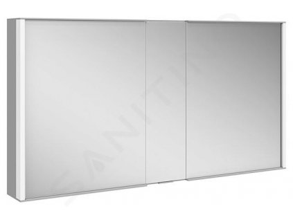 Keuco Royal Match Zrkadlová skrinka s LED osvetlením, 1300x700x160 mm, strieborný elox 12805171311