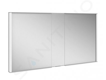 Keuco Royal Match Zrkadlová skrinka s LED osvetlením, vstavaná, 1300x700x149 cm, strieborný elox 12815171311
