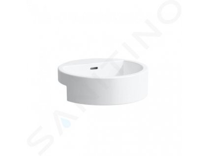 Laufen Living Polozápustné umývadlo, 460 mm x 460 mm, biela – bez otvoru na batériu H8134310001091