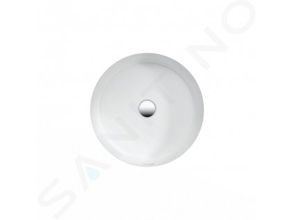 Laufen Living Vstavané umývadlo, 400 mm x 400 mm, biela – obojstranne glazované H8134390001551