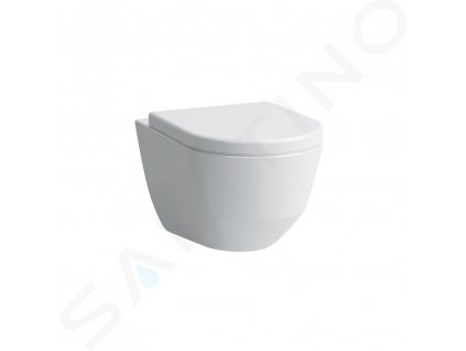 Laufen Pro Závesné WC Compact, 490x360 mm, Rimless, s LCC, biela H8209654000001