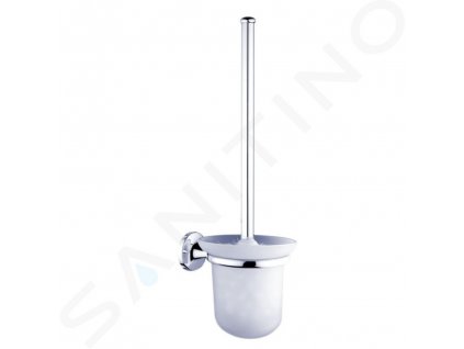 Nimco Monolit WC kefa nástenná s držiakom, matné sklo/chróm MO 4094C-26