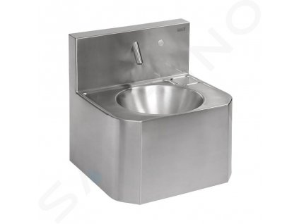 Sanela Umývadlá z nehrdzavejúcej ocele Špeciálne antivandalové umývadlo s ovládaním vody piezo, montáž cez servisný otvor SLUN 72P