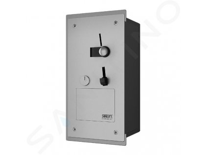 Sanela Automaty Zabudovateľný mincový automat dverového zámku, antivandal, matná nerezová SLZA 40Z