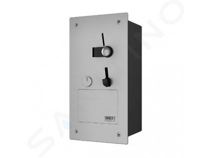 Sanela Automaty Zabudovateľný mincový automat pre jednofázový spotrebič, matná nerezová SLZA 41Z
