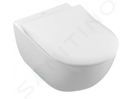 Villeroy & Boch Subway 2.0 Závesné WC s WC doskou SoftClosing, DirectFlush, alpská biela 5614R201