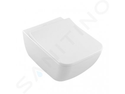Villeroy & Boch Venticello Závesné WC s WC doskou SoftClosing, DirectFlush, CeramicPlus, alpská biela 4611RSR1