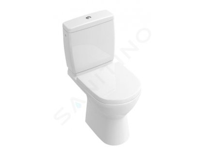 Villeroy & Boch O.novo WC kombi misa Compact, zadný odpad, DirectFlush, CeramicPlus, alpská biela 5689R0R1
