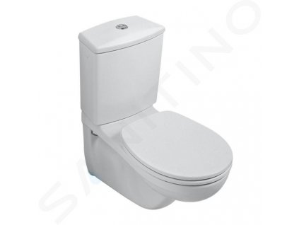 Villeroy & Boch O.novo Závesná WC kombi misa, zadný odpad, CeramicPlus, alpská biela 662310R1