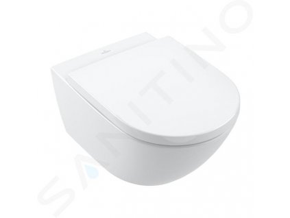 Villeroy & Boch Subway 3.0 Závesné WC, TwistFlush, AntiBac, CeramicPlus, alpská biela 4670T0T2