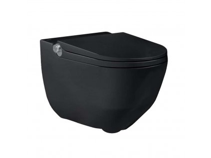 Laufen Cleanet Riva Elektronický bidet s keramikou, Rimless, SoftClose, LCC, matná čierna H8206917160001