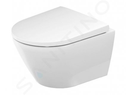 Duravit D-Neo Závesné WC s doskou SoftClose, Rimless, biela 45880900A1