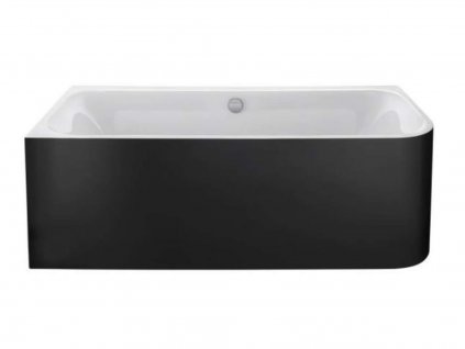 Duravit Vaňa, 180x80 cm, ľavá, s panelom, biela/graphit super matt 700449800000000