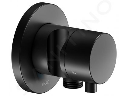 Keuco IXMO Ventil pod omietku pre 3 spotrebiče, s pripojením hadice a držiakom sprchy, matná čierna 59549371201